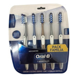 Escova De Dente Oralb Advanced Kit C/5 Pack Familia