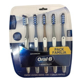 Escova De Dente Oralb Advanced Kit C/5 Pack Familia