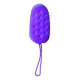 Escova De Silicone Para Banho Macia Com Suporte P/ Sabonete