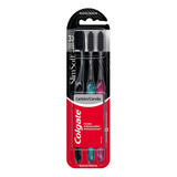 Escova Dental Colgate Slim Soft Black - 3 Unidades