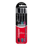 Escova Dental Colgate Slim Soft Black 3 Unidades
