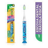 Escova Dental Infantil Crayola Pisca Pisca