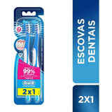 Escova Dental Oral-b Pro-saúde 7 Benefícios Macia 2 Unidades