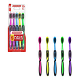 Escova Dental Pack Família 5un Magic Cerda Suave Dentalclean
