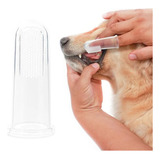 Escova Dente Massageadora Silicone De Dedo Para/ Pet 