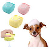 Escova Dispenser Shampoo Banho Pet Cachorro Gato Lavar Pelo