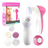 Escova Massageador Esponja Elétrica Facial Limpeza 5 Funções
