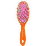 Escova Oval Almofadada Color 8041 Rosa Com Laranja Marco Bon