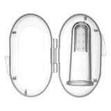 Escova Para Bebê Massageador Gengiva Com Estojo - Buba Cor Transparente