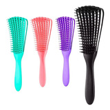 Escova Para Cabelo Cacho Pente Polvo Todo Cabelo Desembaraça Cor Variadas