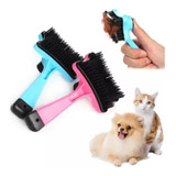 Escova Pet Rasqueadeira Pet Tira Pelos Pra Cachorro E Gatos