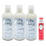 Escova Progressiva G.hair Alemã 3x300ml + Brinde