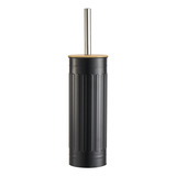 Escova Sanitária Fluted Aço Inox Higiênico Mek Cor Preto