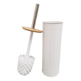 Escova Sanitária Fluted Branca Limpeza Vaso Banheiro Higiene
