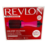 Escova Secadora Revlon One-step Volumizante Rosa Original 