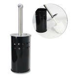 Escova Vaso Sanitário Limpeza Banheiro Suporte Aço Inox