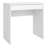 Escrivaninha Com Gaveta 70cm X 45cm Para Escritório Branco