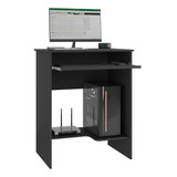 Escrivaninha Ej Móveis Mesa De Computador Prática New Cor Preto