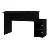Escrivaninha Gamer Gelius Móveis Mesa Gamer Mdp De 133.8cm X 77cm X 62cm Preto/vermelho