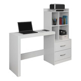 Escrivaninha Gamer Jcm Movelaria Alana Mdp De 141cm X 126cm X 42.5cm Branco