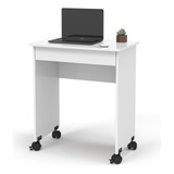 Escrivaninha Mesa De Computador E Notebook Com Rodinhas