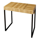 Escrivaninha Mesa De Estudo Prática Industrial 85 Cm Marrom