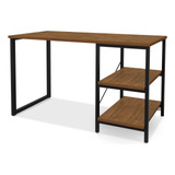 Escrivaninha Mesa Office Estudo Estilo Industrial Compacta 