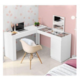 Escrivaninha Möbler Star Mdp De 1360mm X 750mm X 450mm Branc