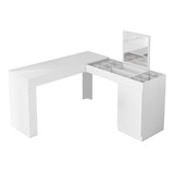 Escrivaninha Möbler Star Mdp De 1360mm X 750mm X 450mm Branc