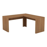 Escrivaninha Tecno Mobili Me4116 Mdp De 1573mm X 745mm X 600mm X 1573mm Amêndoa 