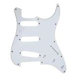Escudo Guitarra Strato 3s Branco Phx 67b Parafusos