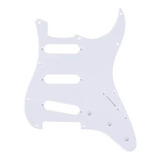 Escudo Guitarra Strato Sss Paisley Branco 1 Camada Dolphin
