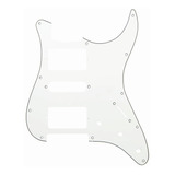Escudo Guitarra Stratocaster Branco 3 Camadas