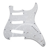 Escudo Guitarra Stratocaster Strato Branco Pérola 3 Camadas