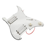 Escudo Set Completo Branco Guitarra Hh Linha Profissional