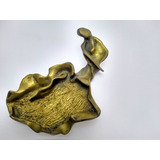 Escultura Abstrata Em Bronze Ione De Almeida Assinada De 89