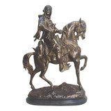 Escultura Cavalo Arabe Beduino De Petit Bronze ( Cod 162 )