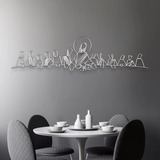 Escultura De Parede Quadro Santa Ceia Em Mdf 3mm M