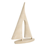 Escultura Decorativa Adorno Barco A Vela Em Grande