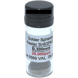 Esferas Bga Reballing Chumbo 0,30 Mm 25000 Chip Note