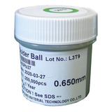 Esferas Solda Bga 0.65mm Chumbo Sn63