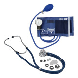Esfigmomanômetro E Estetoscópio, Premium, Rappaport Azul