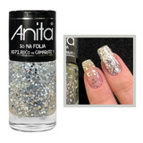 Esmalte Anita Só Folia Carnaval Brilho Glitter Flocado