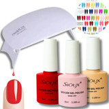 Esmalte Em Gel Uv Kit 3u D&z + Mini Cabine Secadora Led / Uv