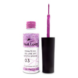 Esmalte Pincel Fino Line Art Real Love Decoração Unhas 10ml