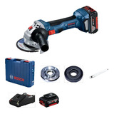 Esmerilhadeira Bosch Gws 18v Li 700w 2 Baterias E Maleta 
