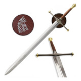 Espada Eddard Stark Game Of Thrones Aço C/ Suporte Coleção