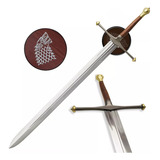 Espada Game Of Thrones Eddard Stark Coleção Aço C/ Suporte