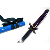 Espada Katana Azul Anime Meitou Mod Sf32383 + Suporte