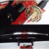 Espada Katana Samurai Afiada Com Corte Original Aço T-10